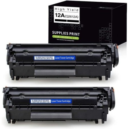 Set 2 cartuse compatibile HP Q2612A/ FX10/ CRG703