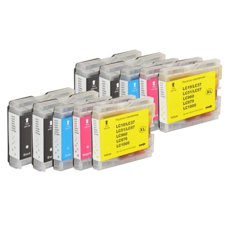 Set 10 Cartuse Brother LC1000 compatibile