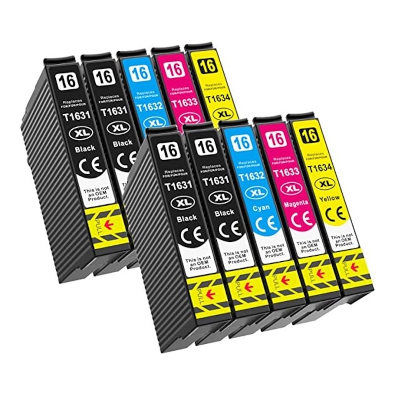 Set 10 Cartuse compatibile Epson 16XL, T1635 T1631 + T1632 + T1633 + T1634