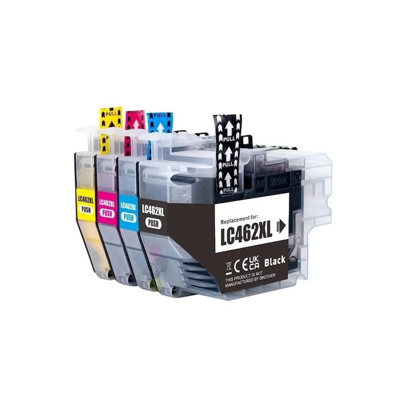 Set 4 cartuse compatibile Brother LC462XL