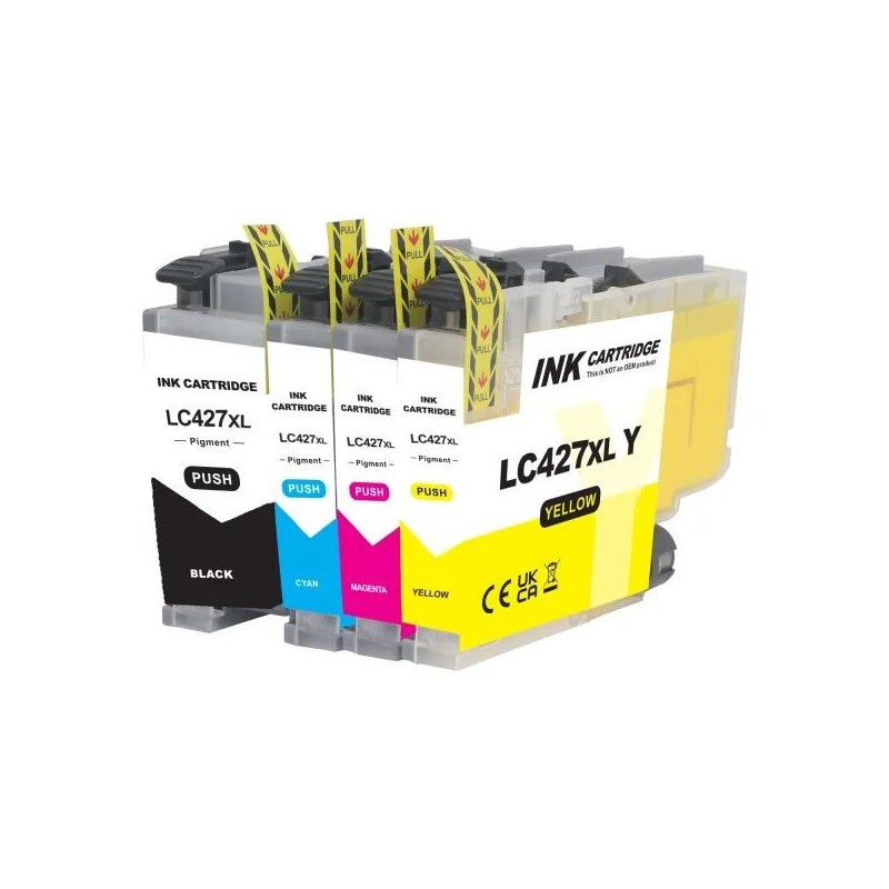 Set 4 cartuse compatibile Brother LC427XL