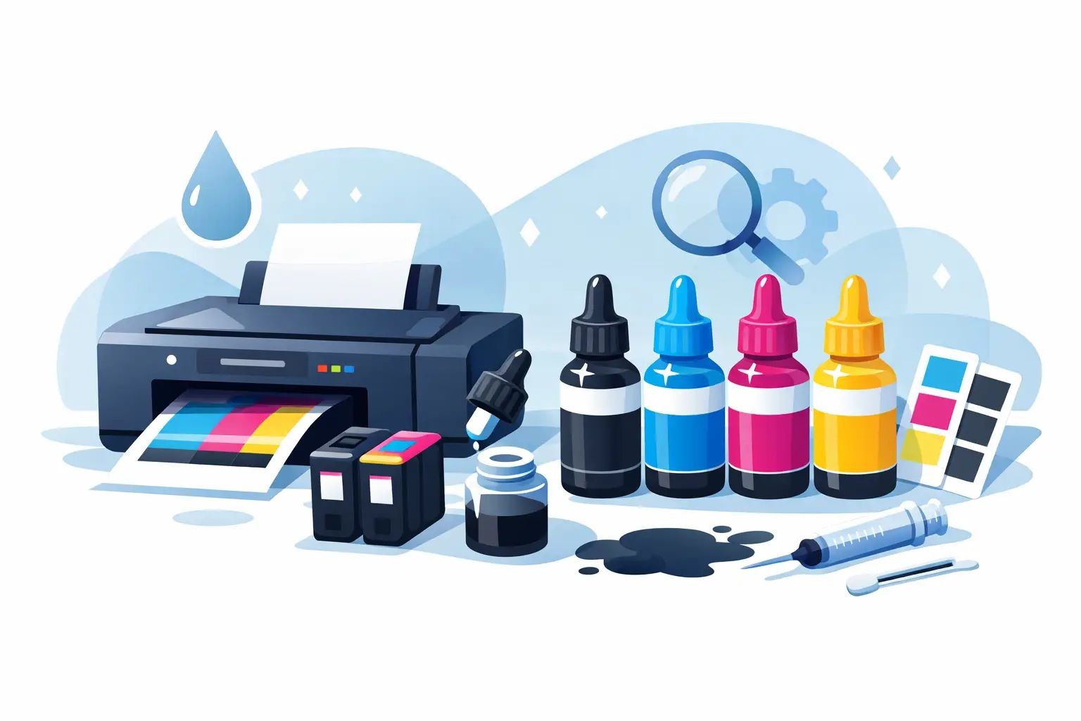 Cerneala refill pentru imprimantă: cum alegi